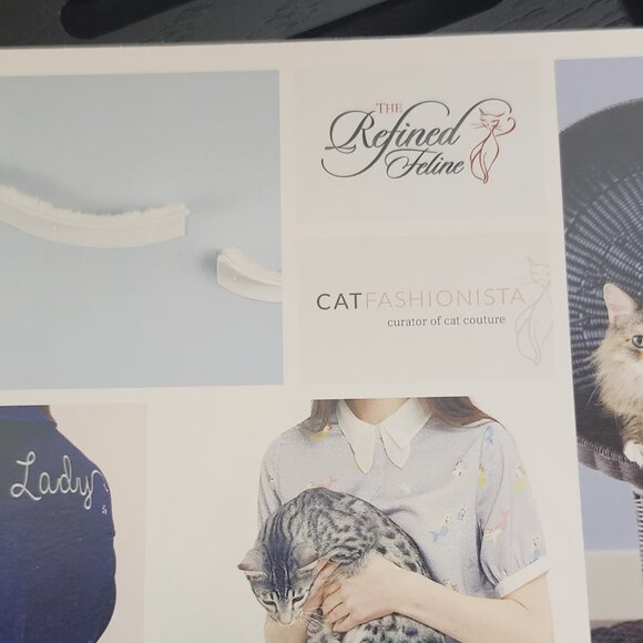 Refined Feline Black Espresso Solid Wood with Slots Litter Catcher w/Trap Door - Picture 13 of 16